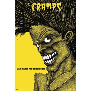 The Cramps Bad Music for Bad People Poster - 24" x  36"
